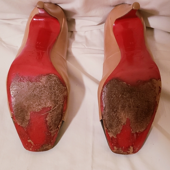 Christian louboutin two tone square-toe pumps - Picture 6 of 8